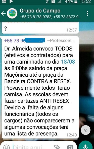 ZAP DA PROFESSORA