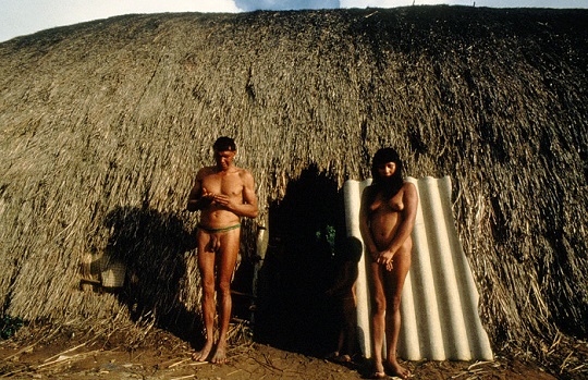 UNSPECIFIED, BRAZIL - CIRCA 1983: Some members of the indigenous people living along the Amazon River circa 1983 in Brazil. (Photo by Frederico Mendes/IMAGES/Getty Images)