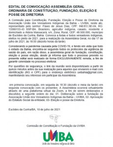 O EDITAL UVIBAHIA